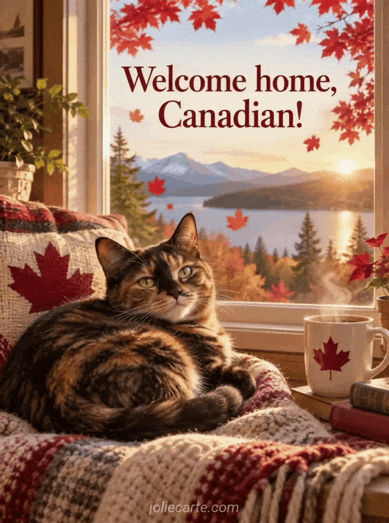 Welcome home, Canadian! - GIF