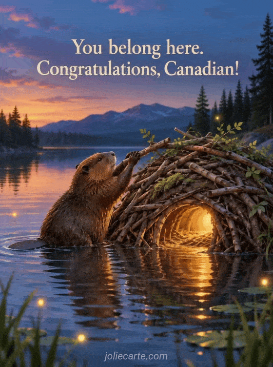 You belong here. Congratulations, Canadian! - GIF