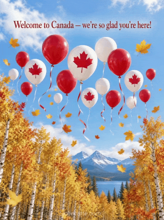 Welcome to Canada — we're so glad you're here! - GIF