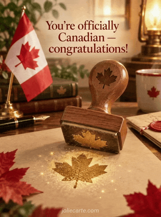 You're officially Canadian — congratulations! - GIF