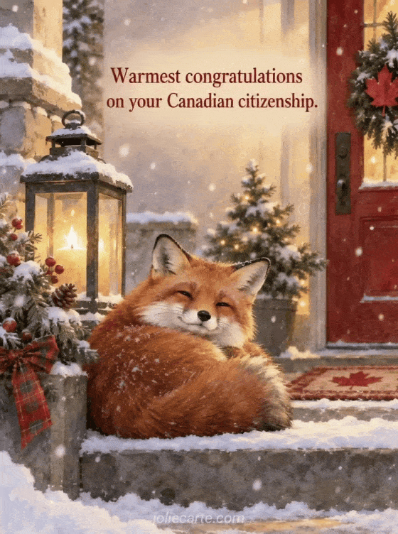 Warmest congratulations on your Canadian citizenship. - GIF