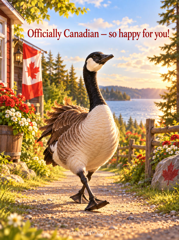 Officially Canadian — so happy for you! - Image