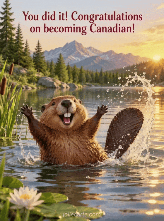 You did it! Congratulations on becoming Canadian! - GIF