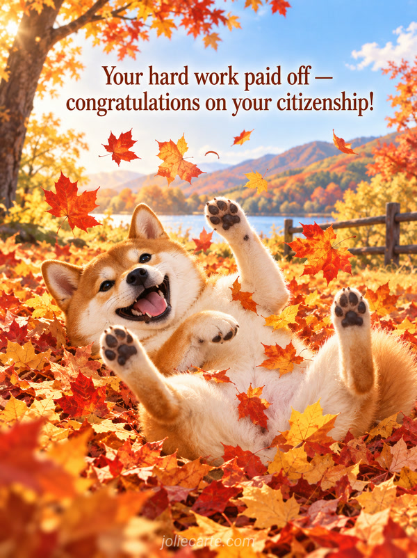 Your hard work paid off — congratulations on your citizenship! - Image