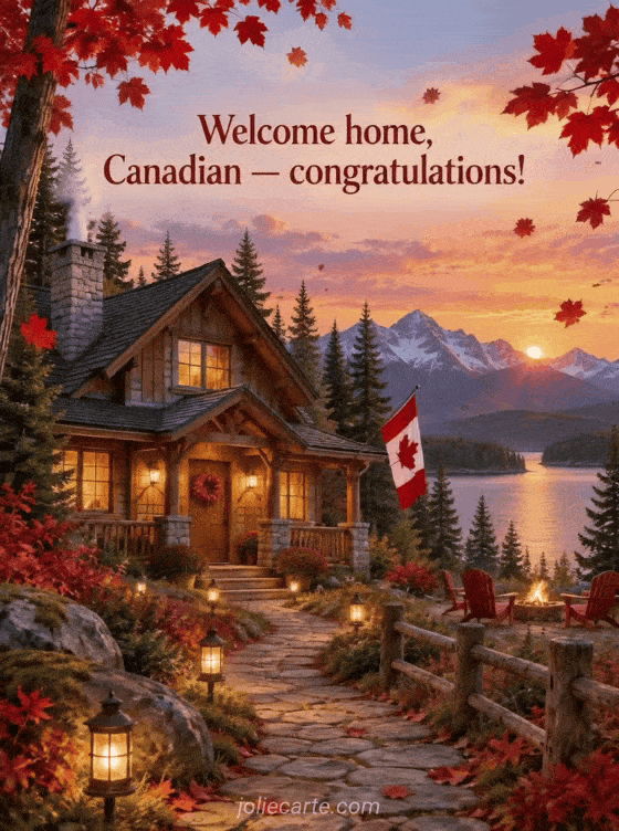 Welcome home, Canadian — congratulations! - GIF