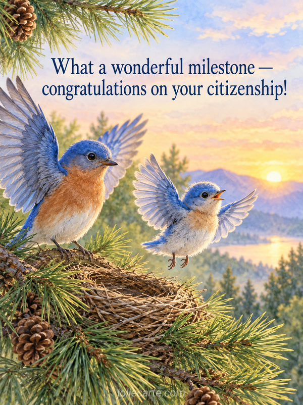 What a wonderful milestone — congratulations on your citizenship! - Image