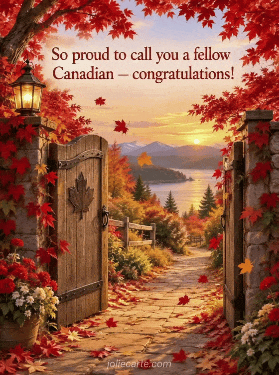 So proud to call you a fellow Canadian — congratulations! - GIF