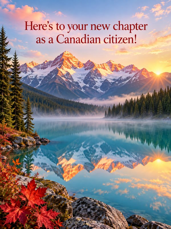 Here's to your new chapter as a Canadian citizen! - Image