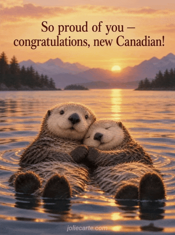 So proud of you — congratulations, new Canadian! - GIF