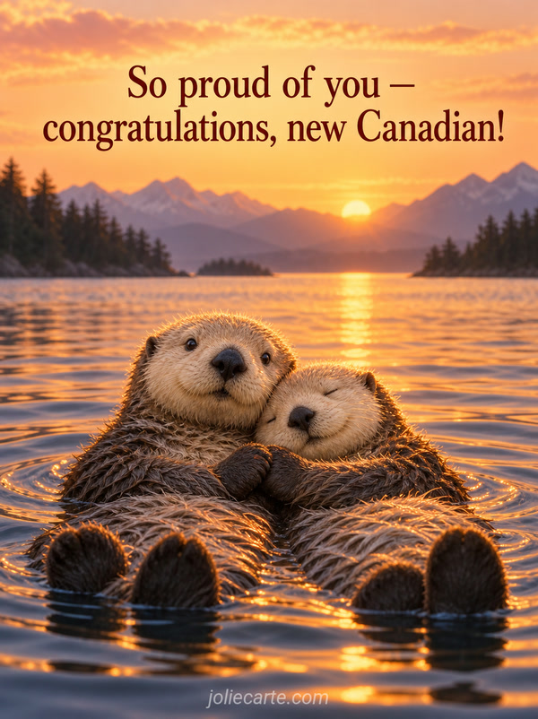So proud of you — congratulations, new Canadian! - Image