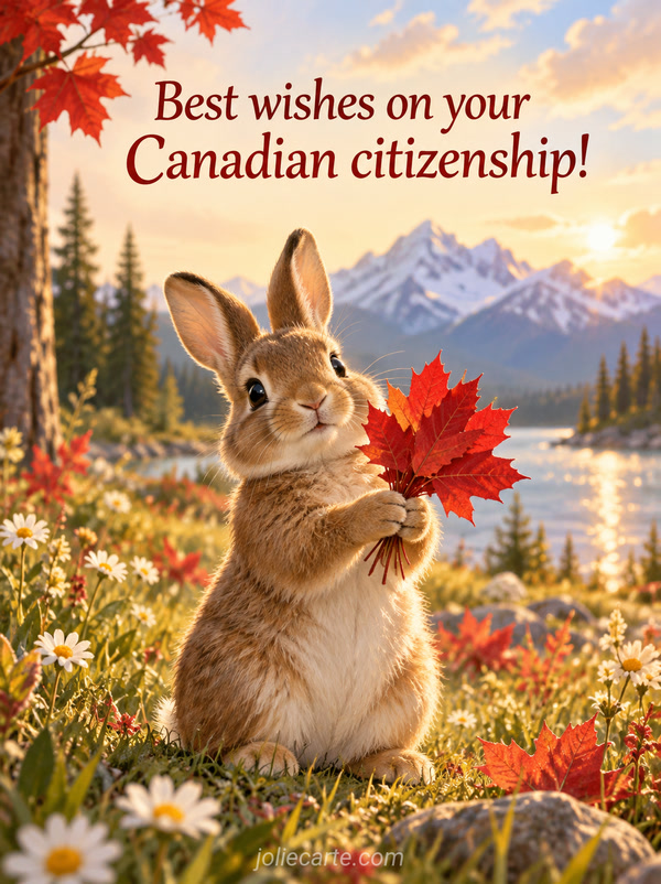 Best wishes on your Canadian citizenship! - Image