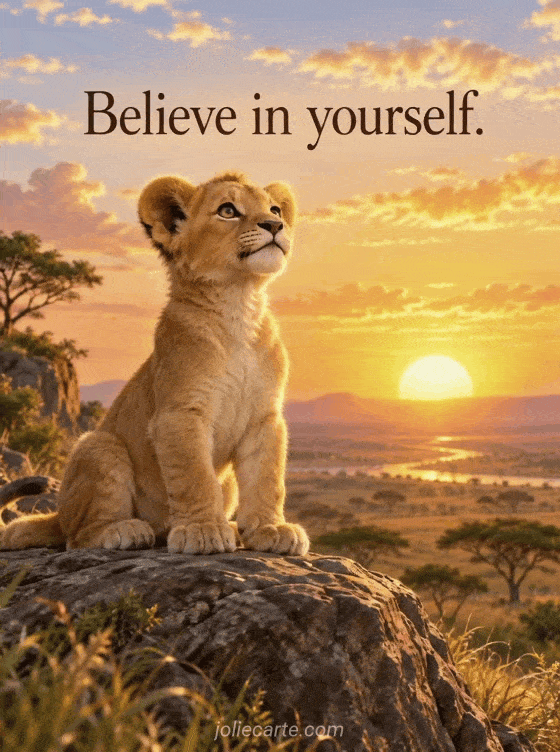 Believe in yourself. - GIF