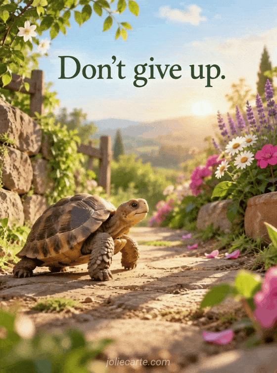 Don't give up. - GIF