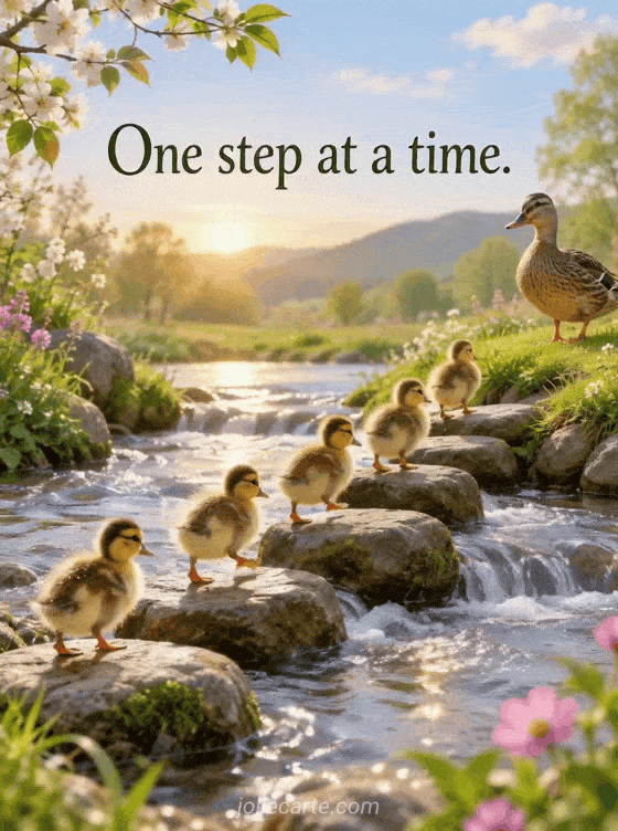 One step at a time. - GIF