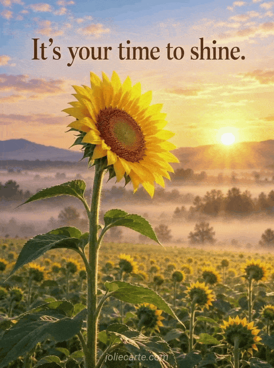 It's your time to shine. - GIF