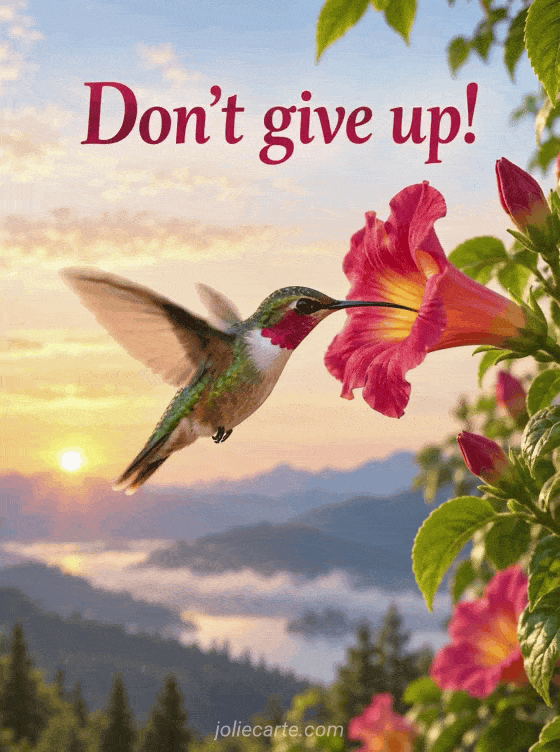 Don't give up! - GIF