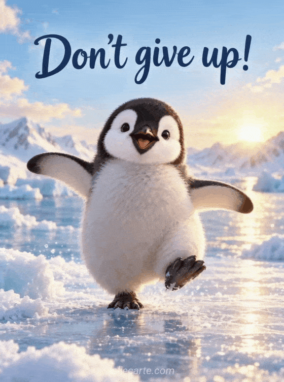 Don't give up! - GIF