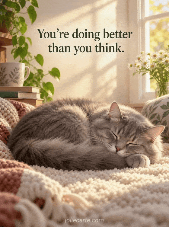 You're doing better than you think. - GIF