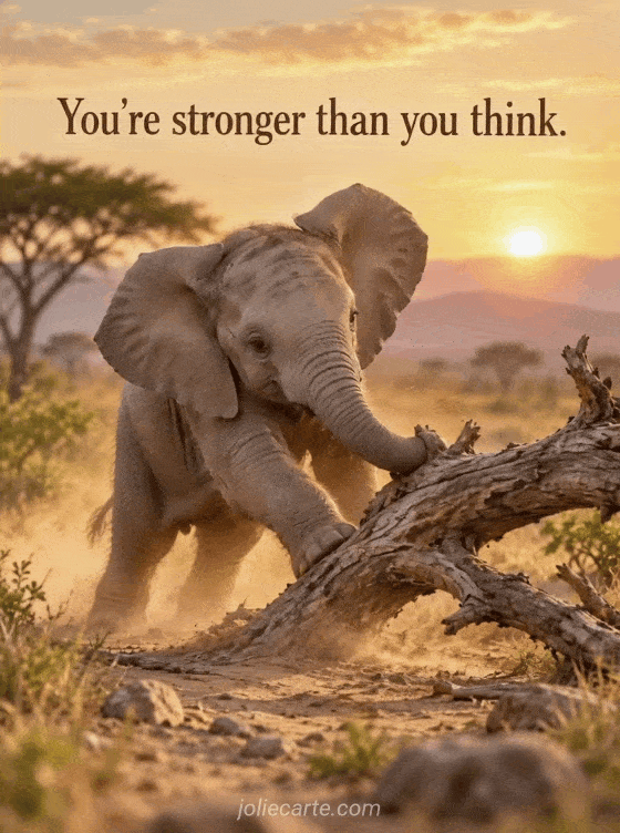 You're stronger than you think. - GIF