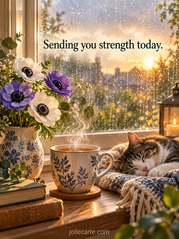 Sending you strength today. - Image