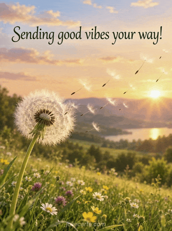 Sending good vibes your way! - GIF