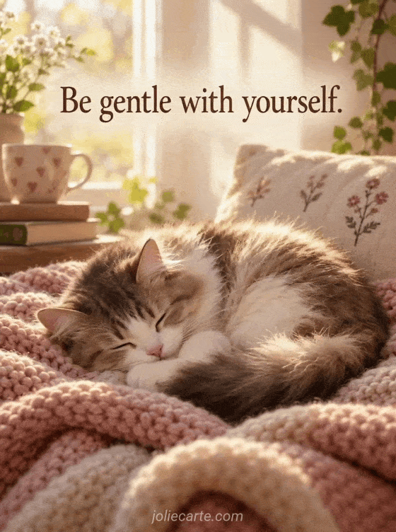 Be gentle with yourself. - GIF