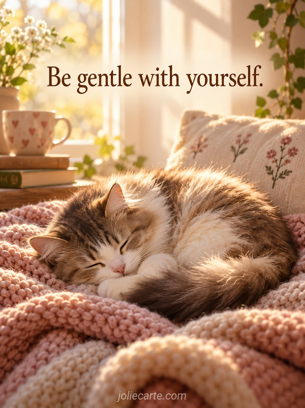 Be gentle with yourself. - Image