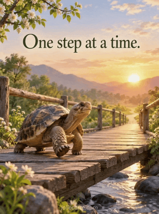 One step at a time. - GIF