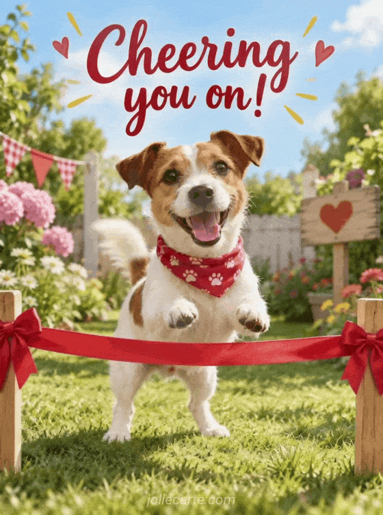 Cheering you on! - GIF