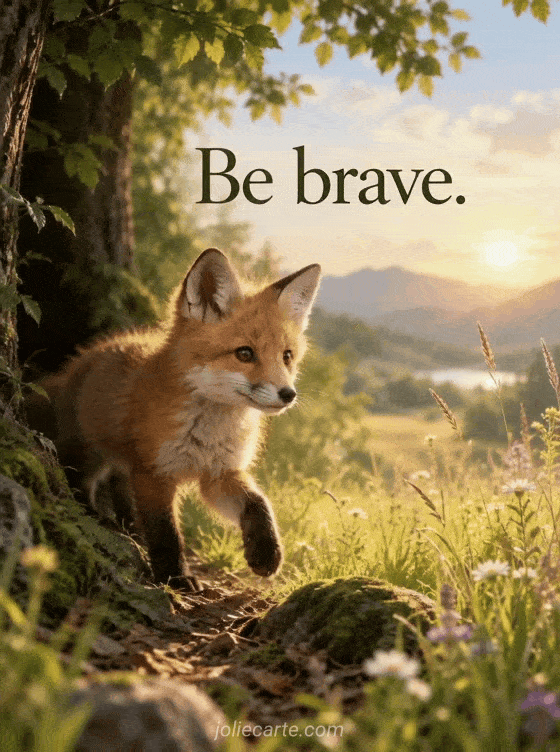 Be brave. - GIF