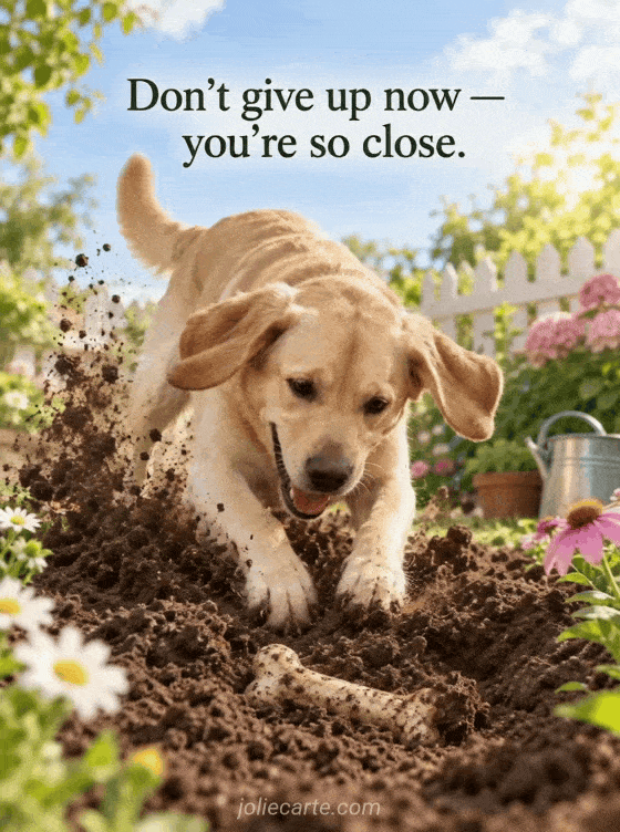 Don't give up now — you're so close. - GIF