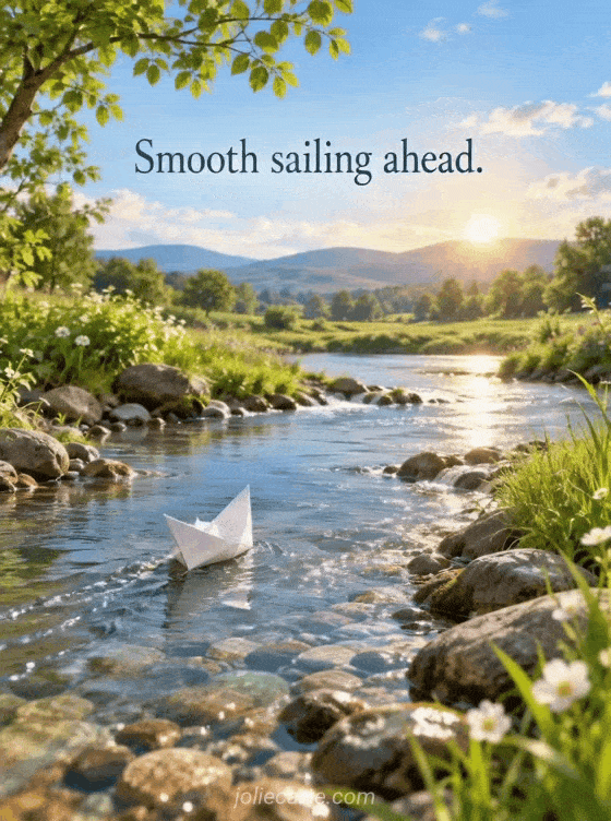 Smooth sailing ahead. - GIF