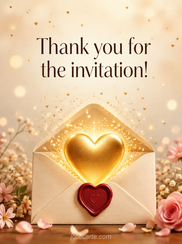 Thank you for the invitation! - Image