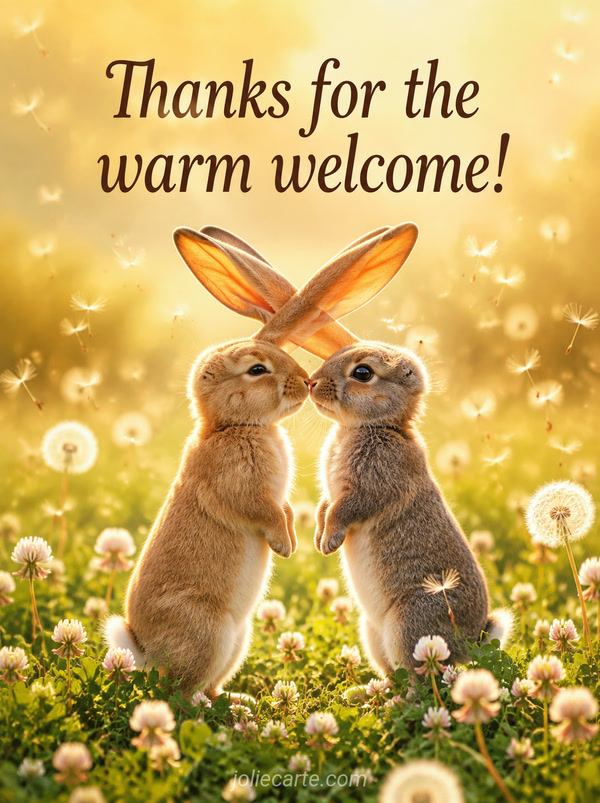 Thanks for the warm welcome! - Image