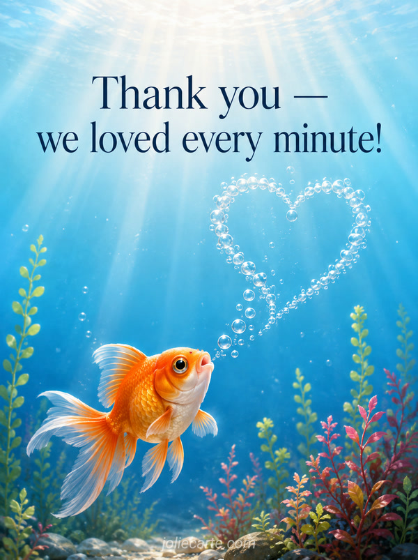 Thank you — we loved every minute! - Image