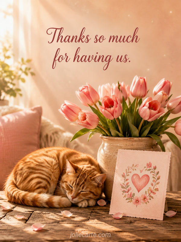 Thanks so much for having us. - Image