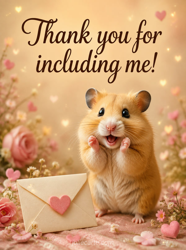 Thank you for including me! - Image