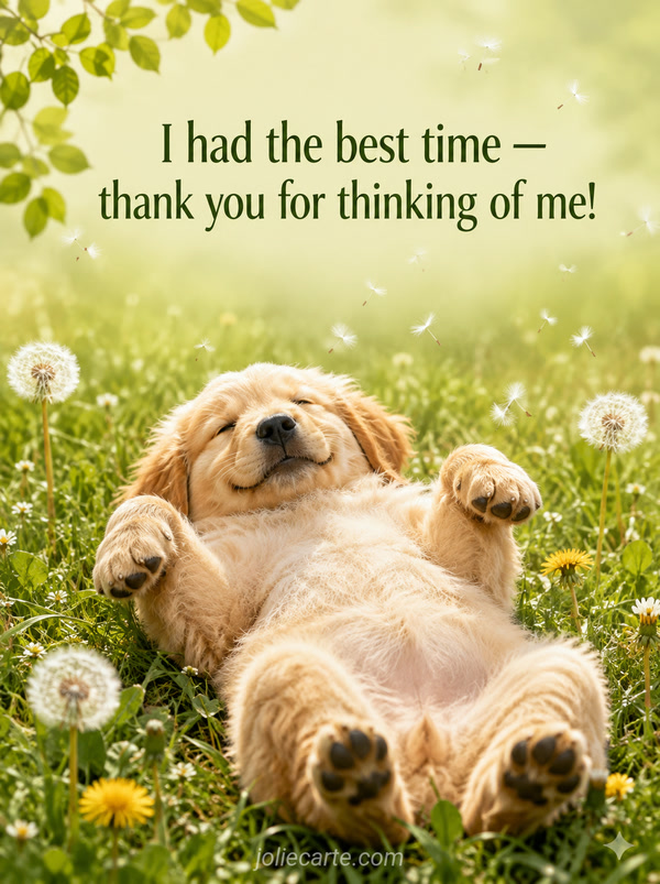 I had the best time — thank you for thinking of me! - Image