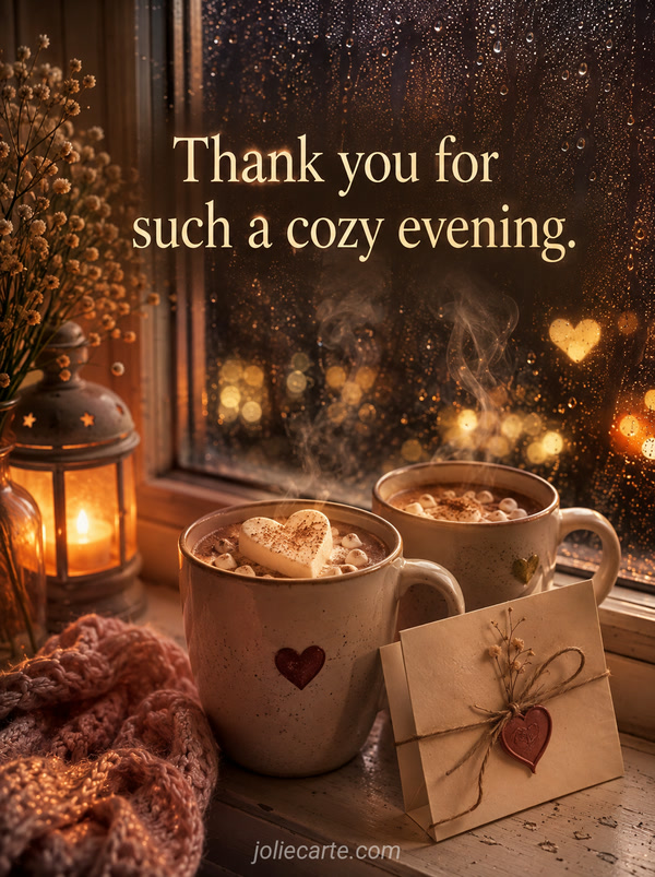 Thank you for such a cozy evening. - Image