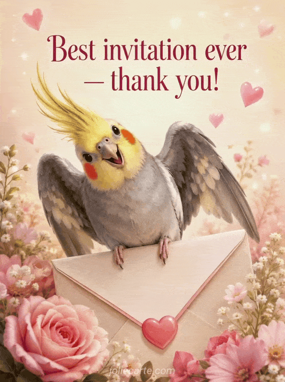Best invitation ever — thank you! - GIF
