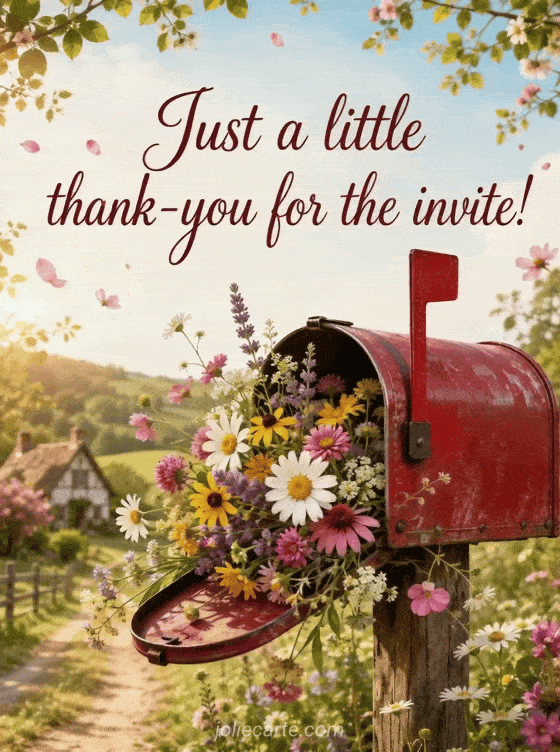 Just a little thank-you for the invite! - GIF