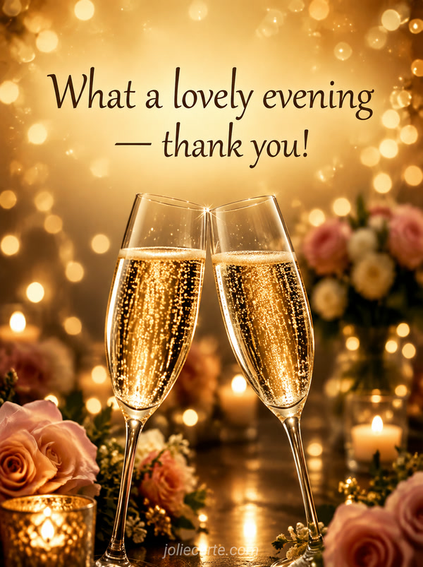 What a lovely evening — thank you! - Image