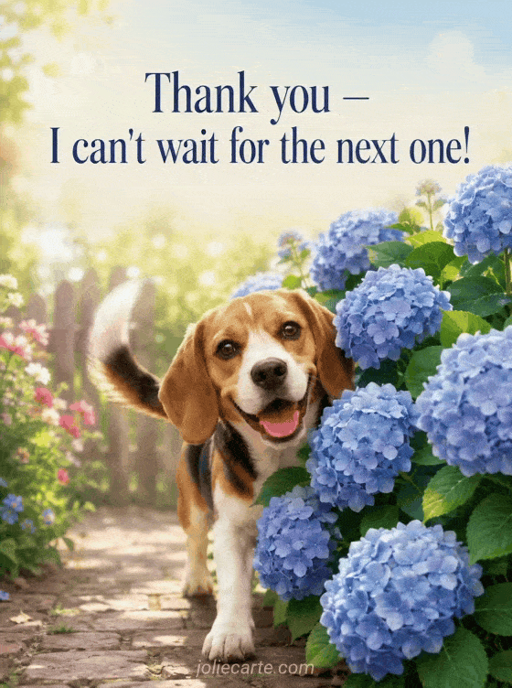 Thank you — I can't wait for the next one! - GIF