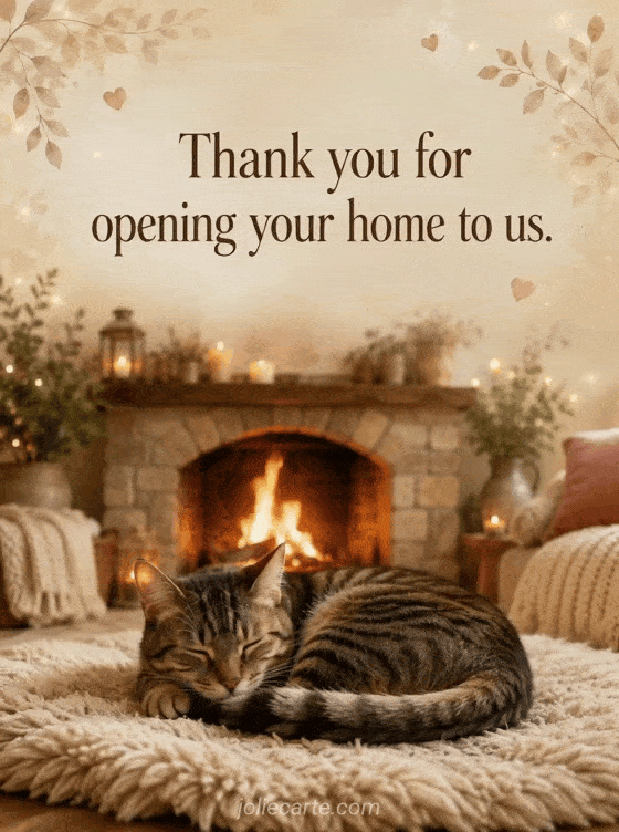 Thank you for opening your home to us. - GIF