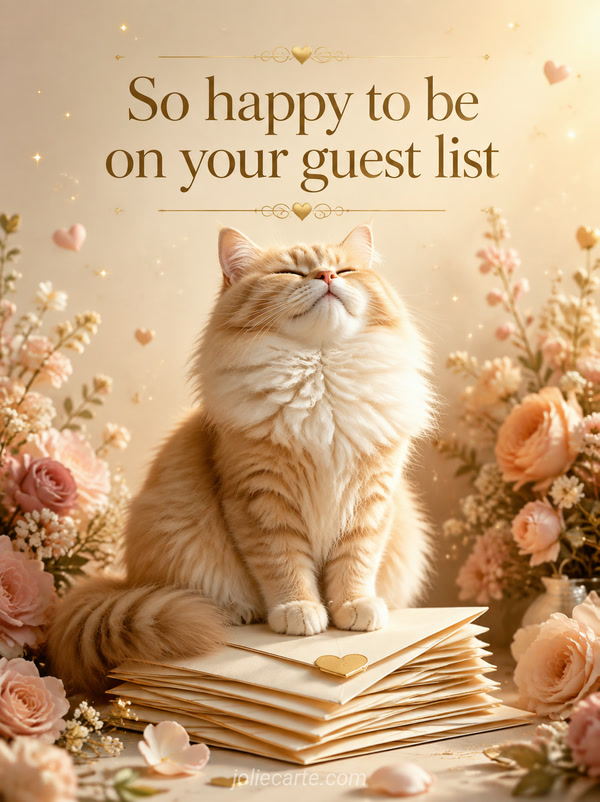 So happy to be on your guest list - Image