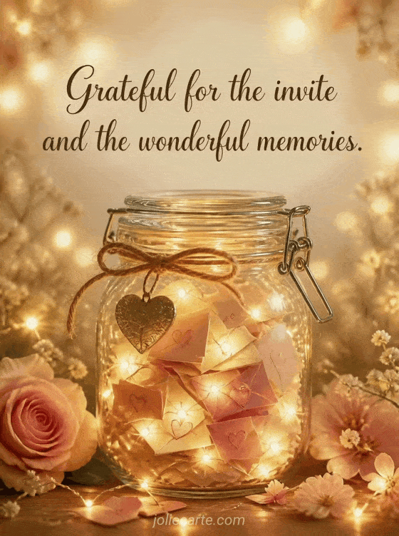 Grateful for the invite and the wonderful memories. - GIF