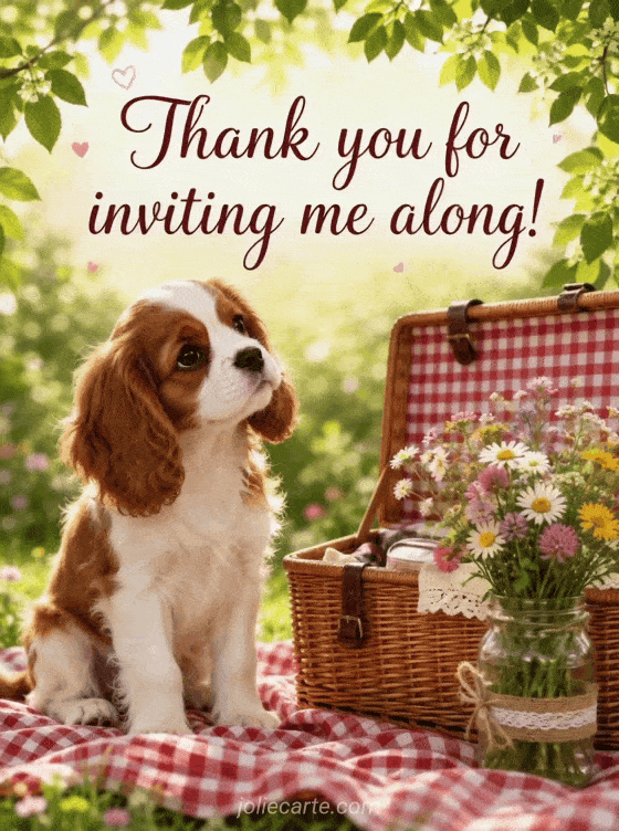 Thank you for inviting me along! - GIF