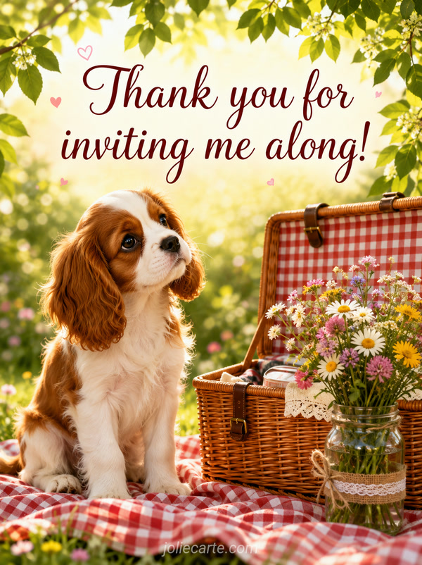 Thank you for inviting me along! - Image