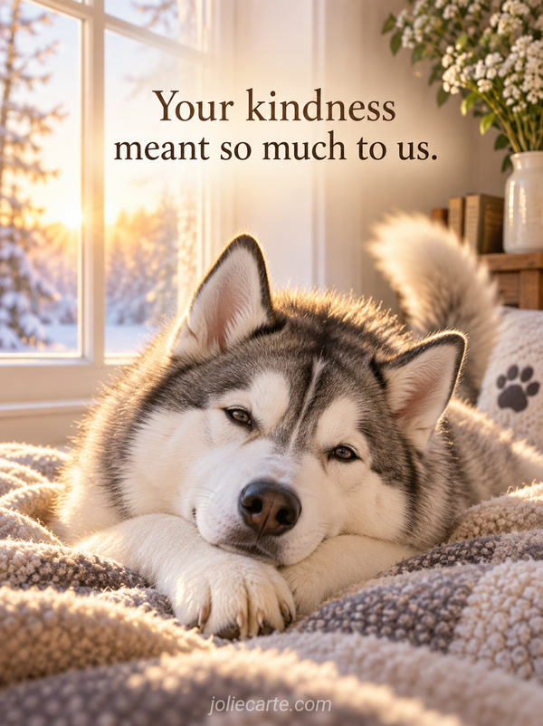 Your kindness meant so much to us. - Image