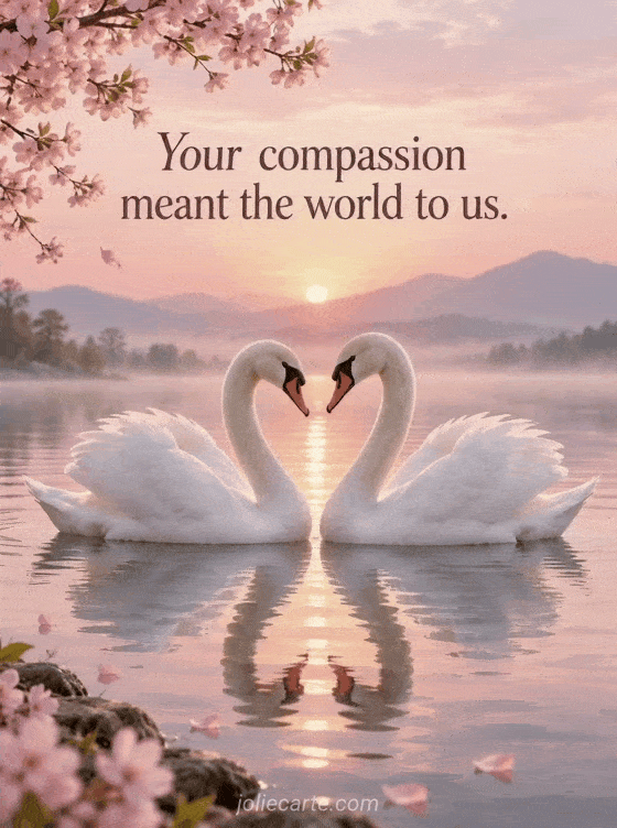 Your compassion meant the world to us. - GIF